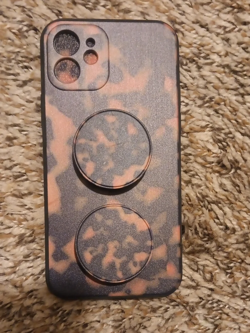 Tortoiseshell Pattern Phone Case with PopGrips X2 iPhone 12
